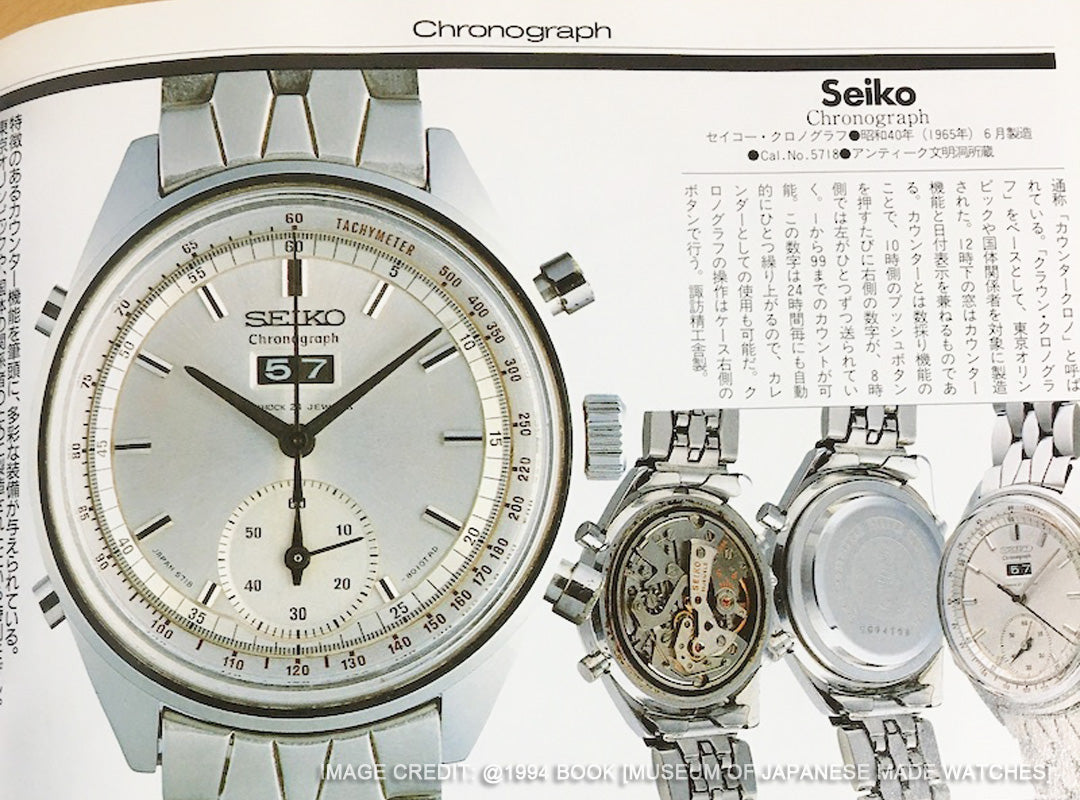 日本手錶博物館的精工 5718-8000皇冠計時碼錶