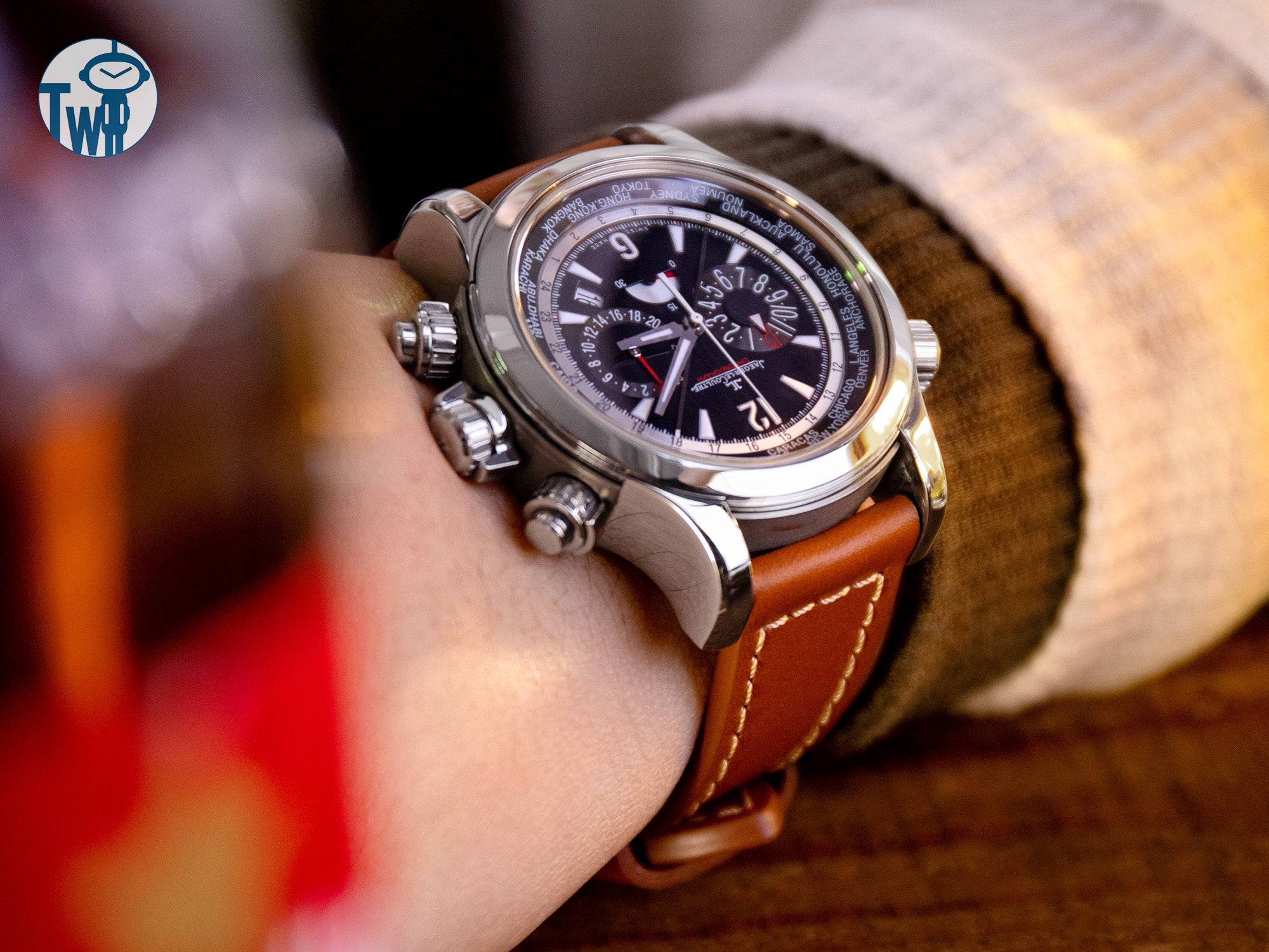 太空人腕時計TW的豪華法國Barenia皮革錶帶