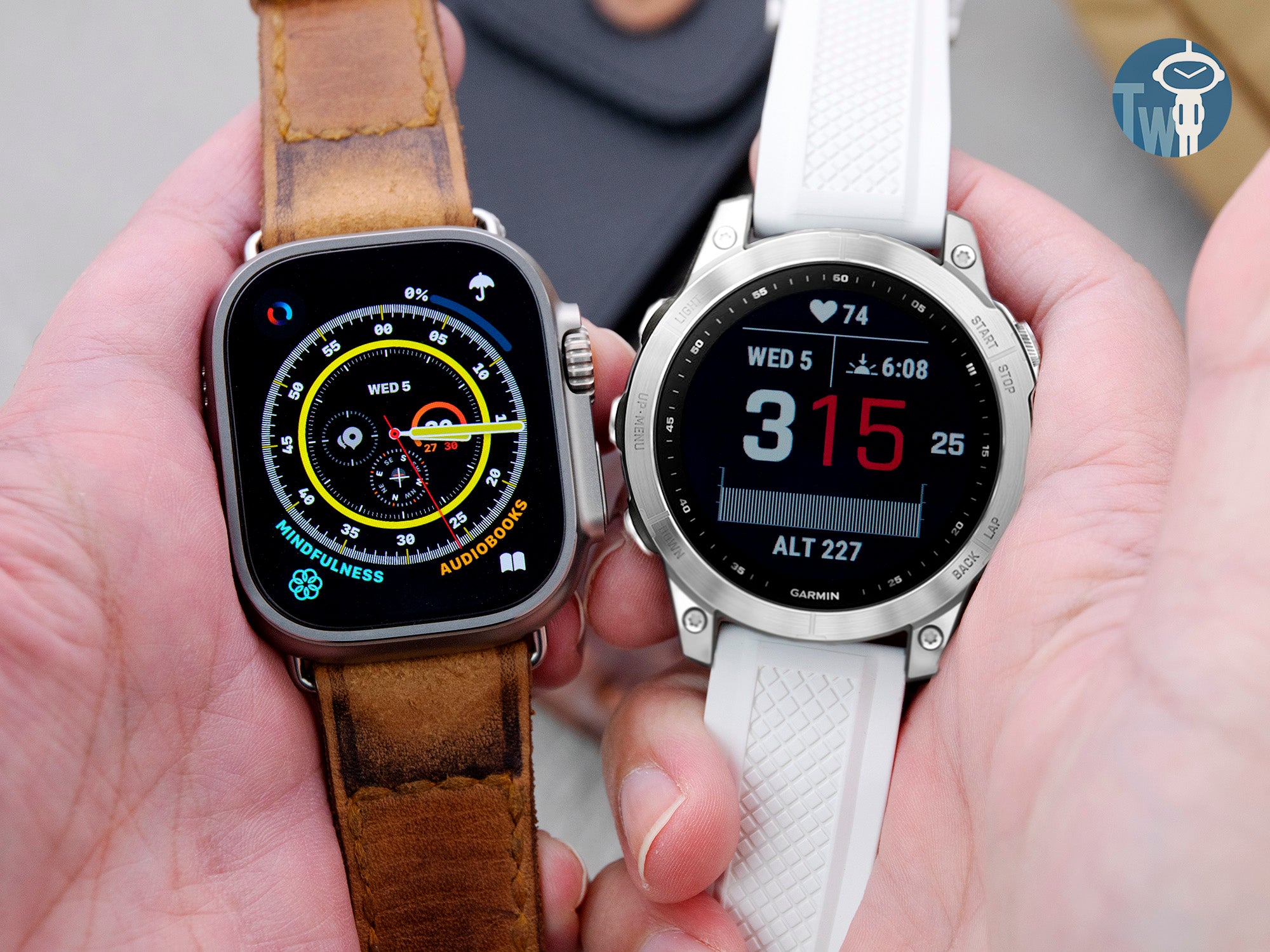 Apple Watch Ultra Vs Garmin Fenix 7 搭配 太空人腕時計TW錶帶