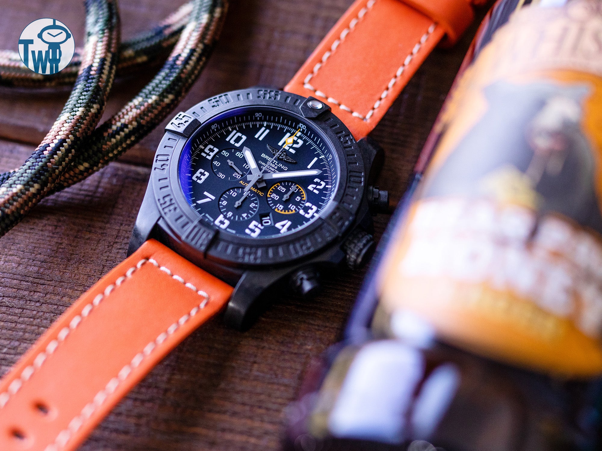 Breitling百年靈 復仇者颶風12小時制腕錶 搭配 PAM 皮革錶帶系列｜太空人腕時計TW