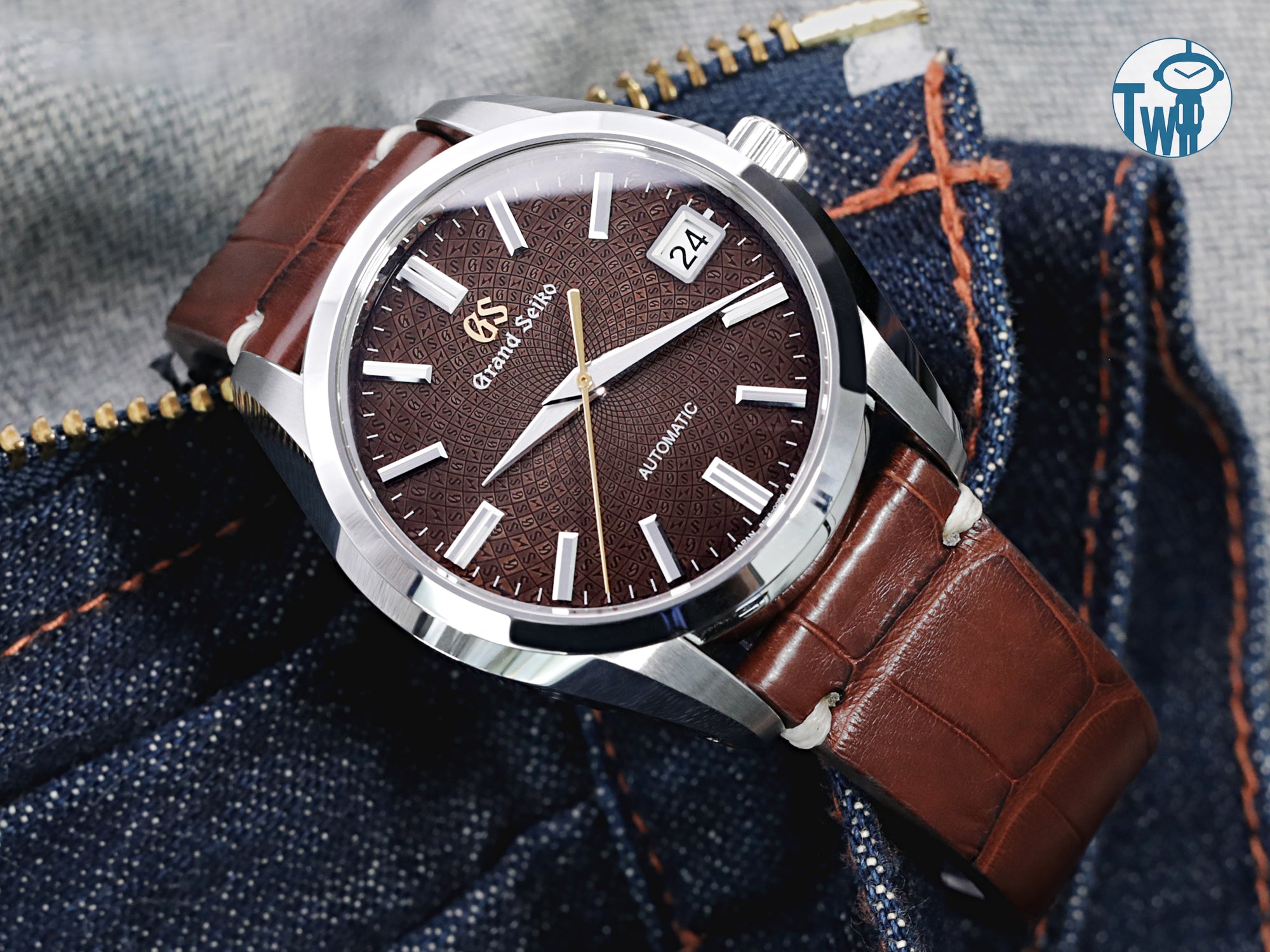 精工Grand Seiko SBGR311 配上 美國鱷魚方形鱗片半錶帶｜太空人腕時計TW