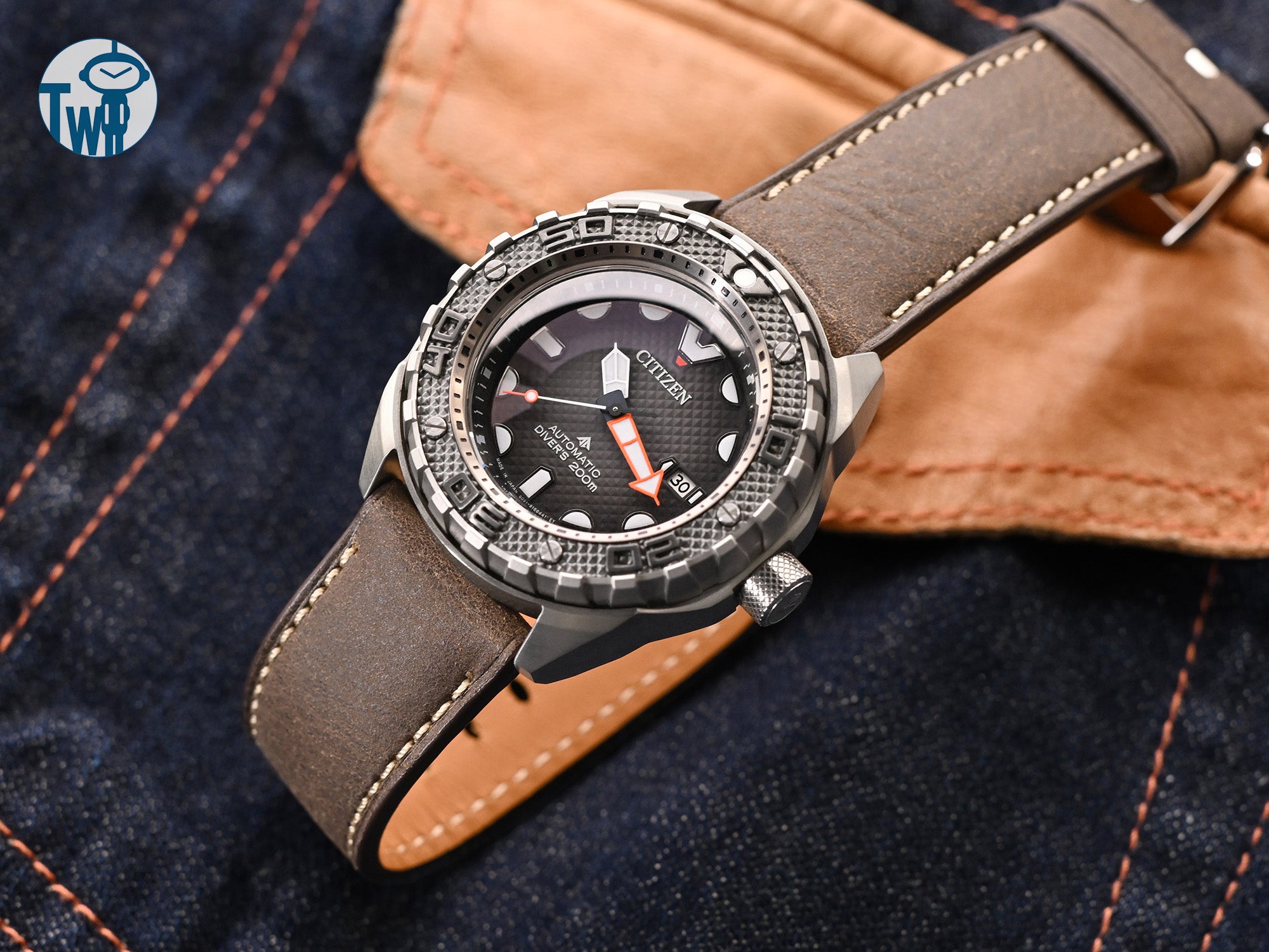 Citizen星辰 Promaster NB6004-83E 配搭 太空人腕時計TW 的皮革錶帶