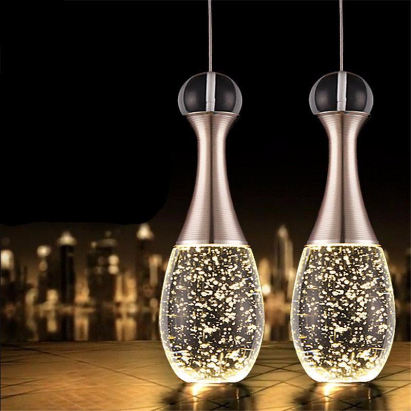 bubble glass pendant light