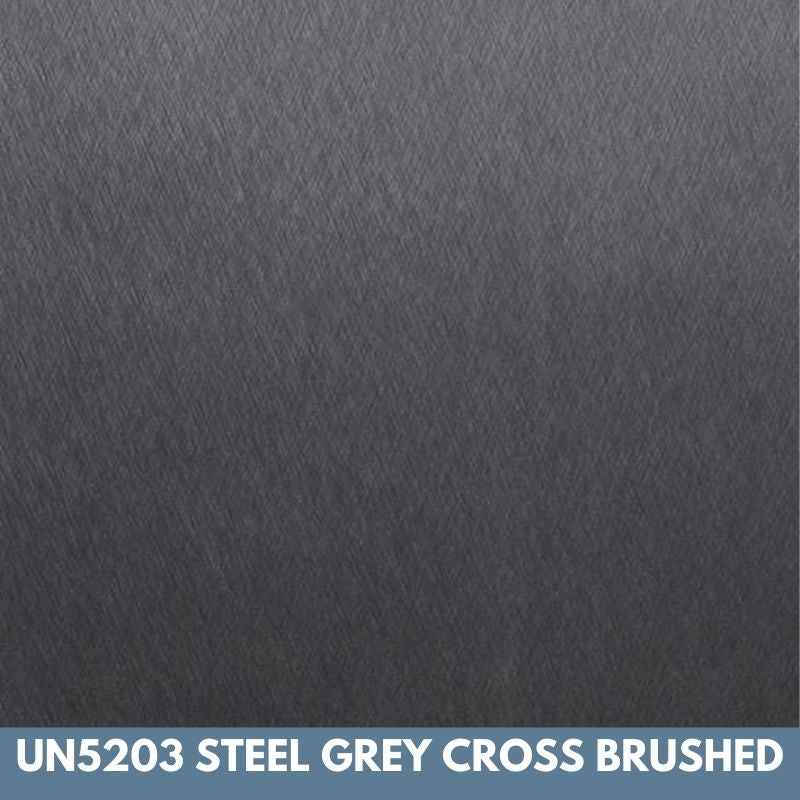 UN5203 Steel Grey Cross Brushed