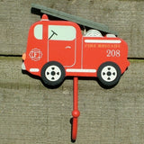 Red Fire Engine Childrens Coat Hook