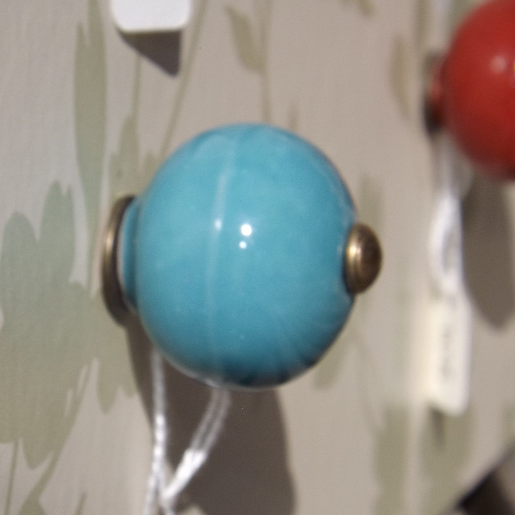 Aqua Ceramic ball Knob