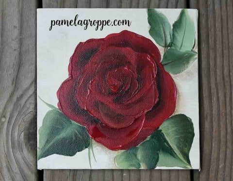 Red Rose painting