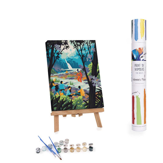 Winnie's Picks A Norwegian Fjord Cabin Adult Paint by Numbers Kit