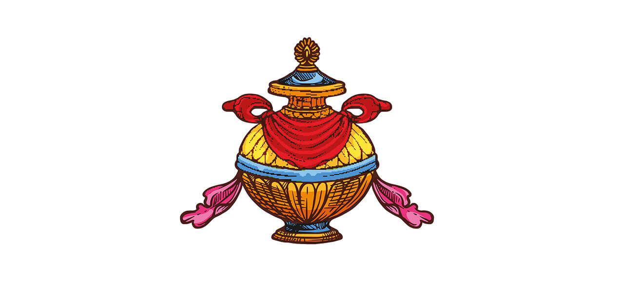 Bedeutung des Vasen Symbols im Buddhismus
