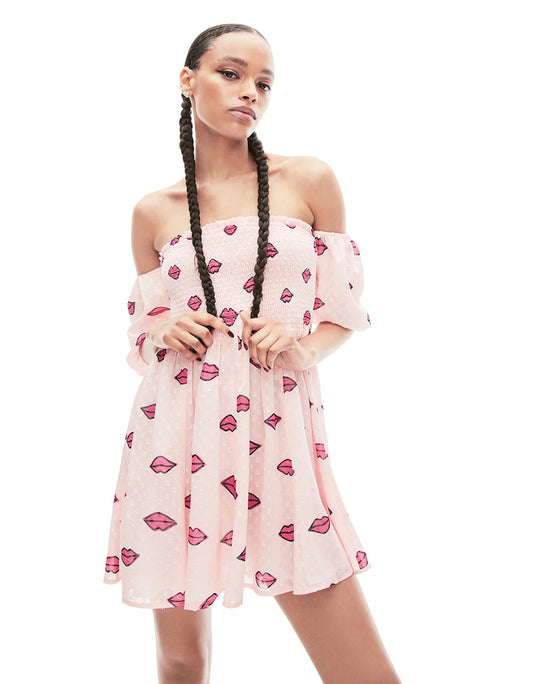 Ariana Mini Lips Dress