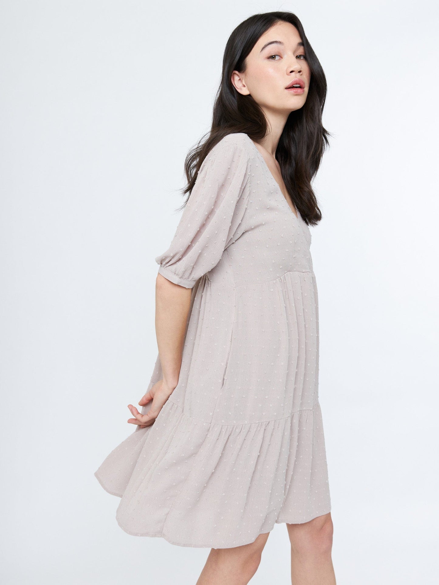 Samson Overlap Neckline Dress