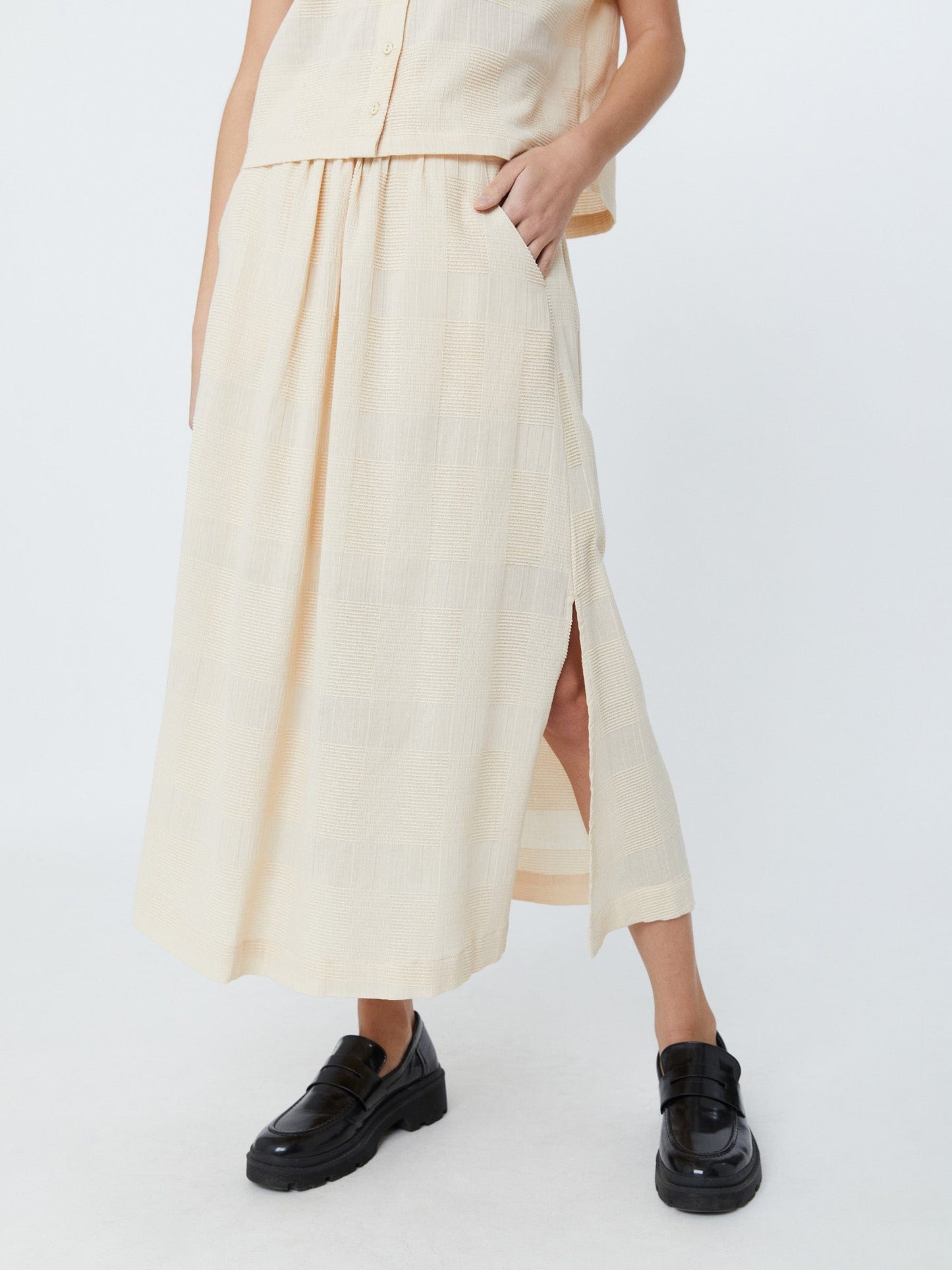 Cotton Cecile Midi Skirt