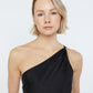 Satin Larissa One Shoulder Dress