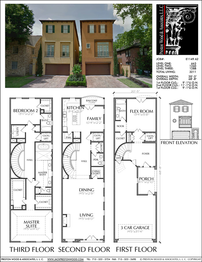 New Townhomes Plans Narrow Townhouse Development Design Brownstones