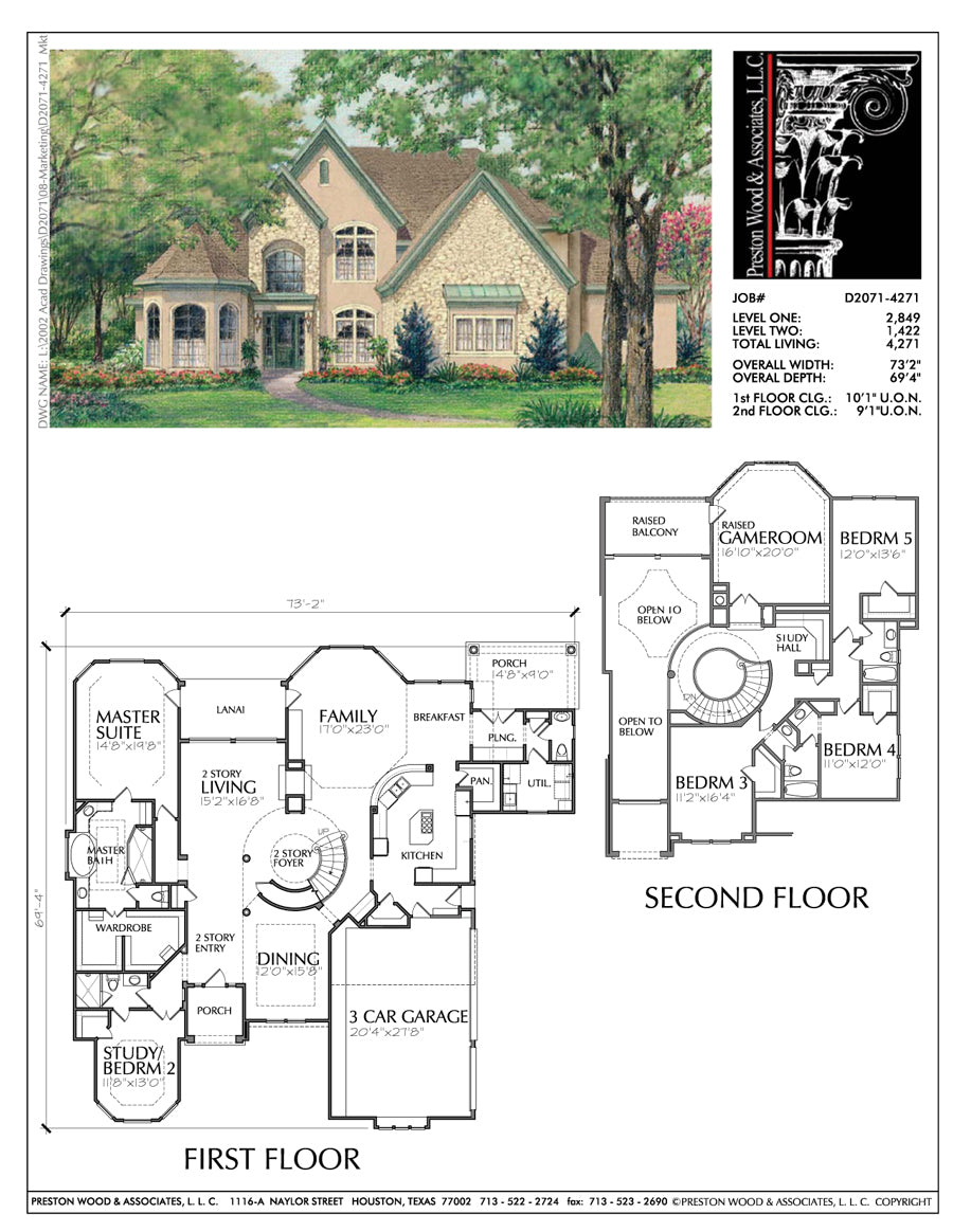 2 story house blueprint