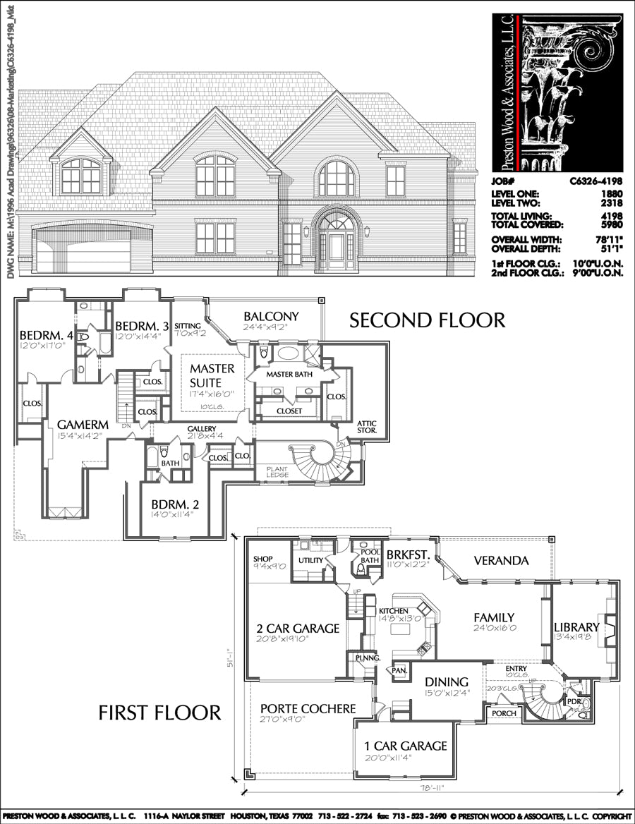 Best 2 Story House Plans Two Story Home Blueprint Layout 