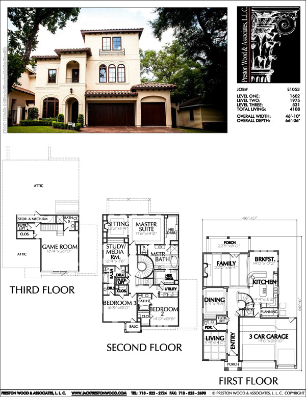 2 Story House  Plan  New Residential Floor Plans  Single 