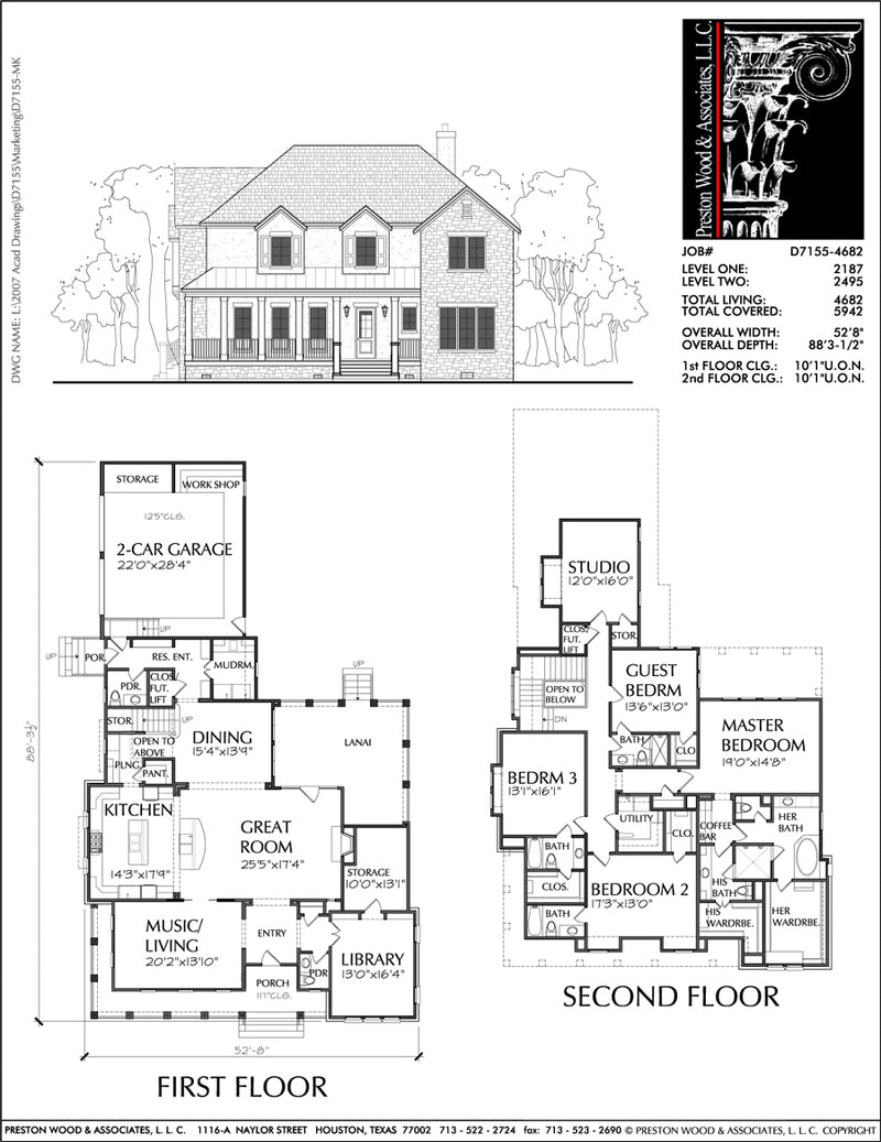two story house layout