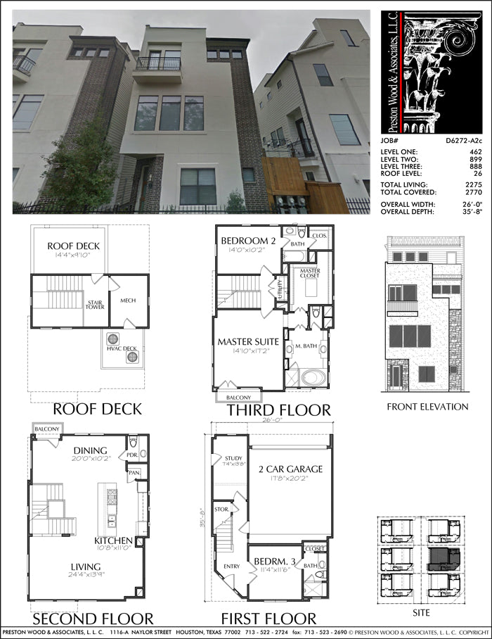 Modern Townhouse Design, Brick Row House, New Town Home Development ...