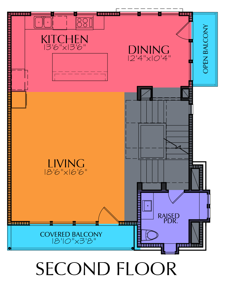 Affordable 3 Story Home Plan Preston Wood And Associates