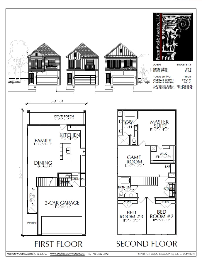 Small Affordable 2 Story Home Plan North Carolina And Tennessee Preston Wood And Associates 
