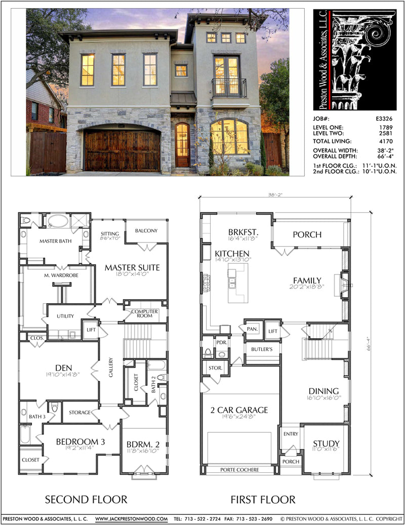 two story house layout