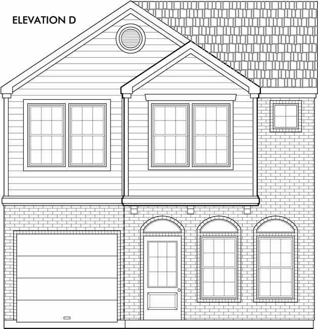 Affordable Garden Home Plans,Small Lot House Plan,Urban Living Space