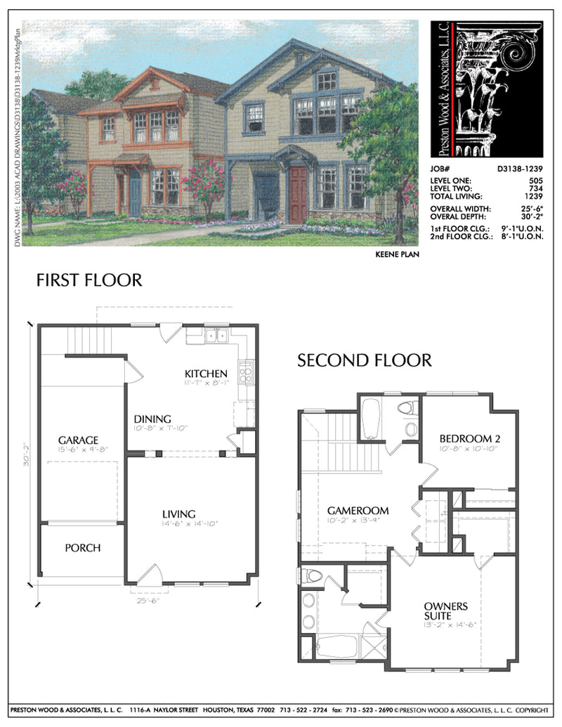 Best 2 Story House Plans, Two Story Home Blueprint Layout, Residential