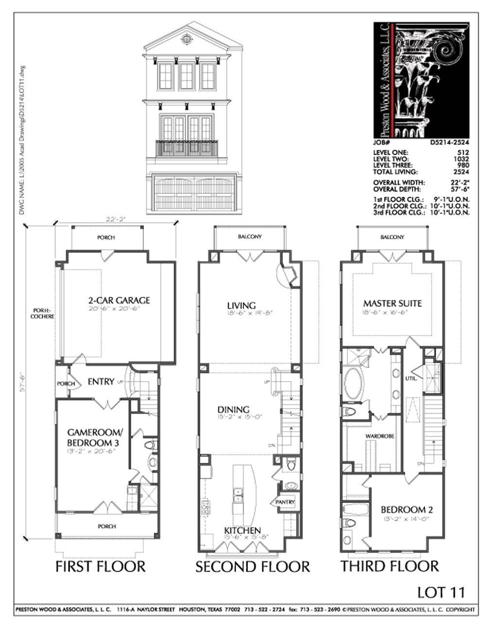 Townhomes Townhouse  Floor  Plans  Urban Row House Plan  