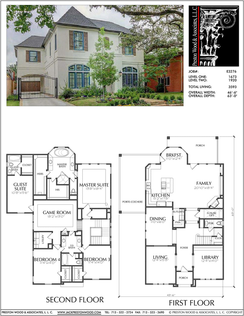 Floor Plans For 2 Story Home