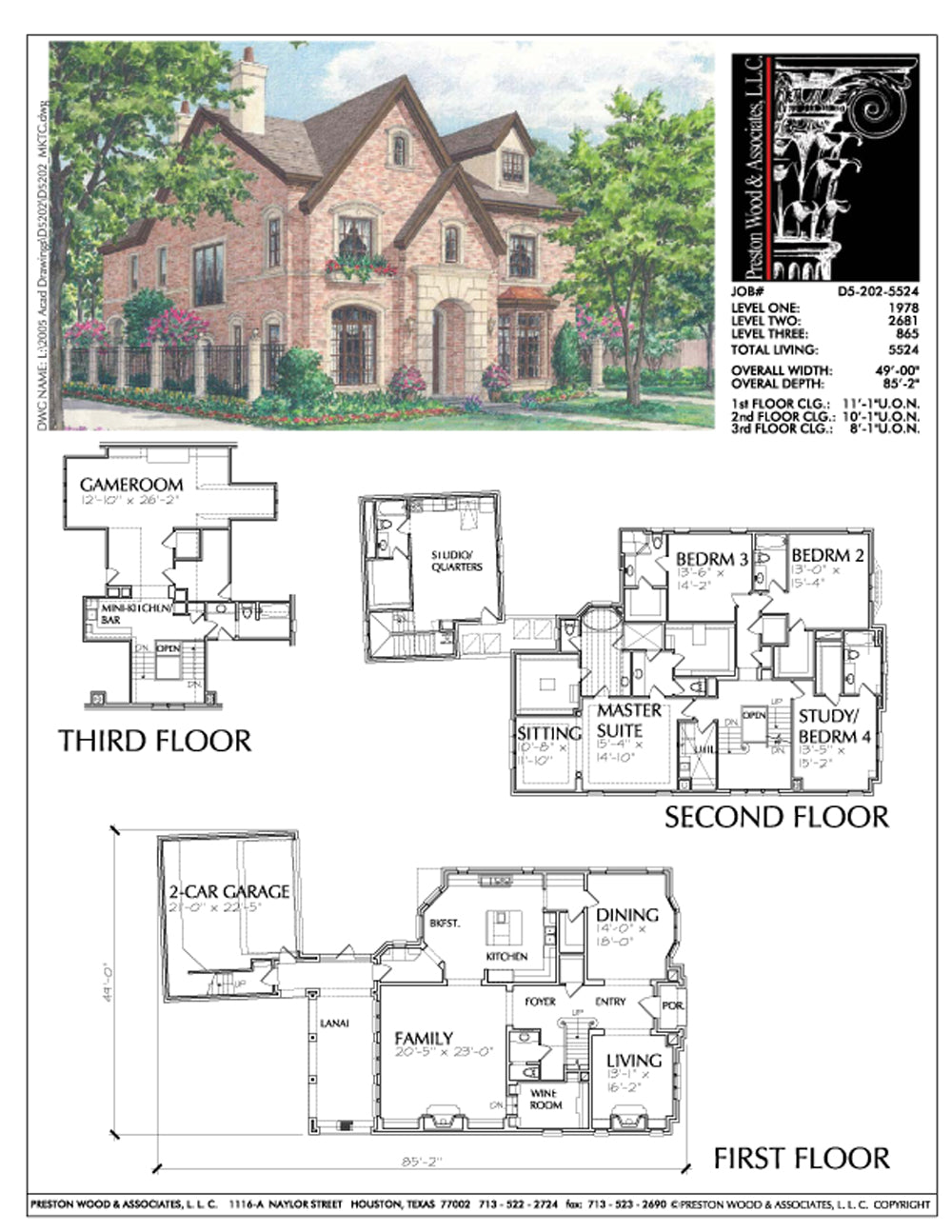 New Floor Plans for 3 Story Homes, Residential House Plan