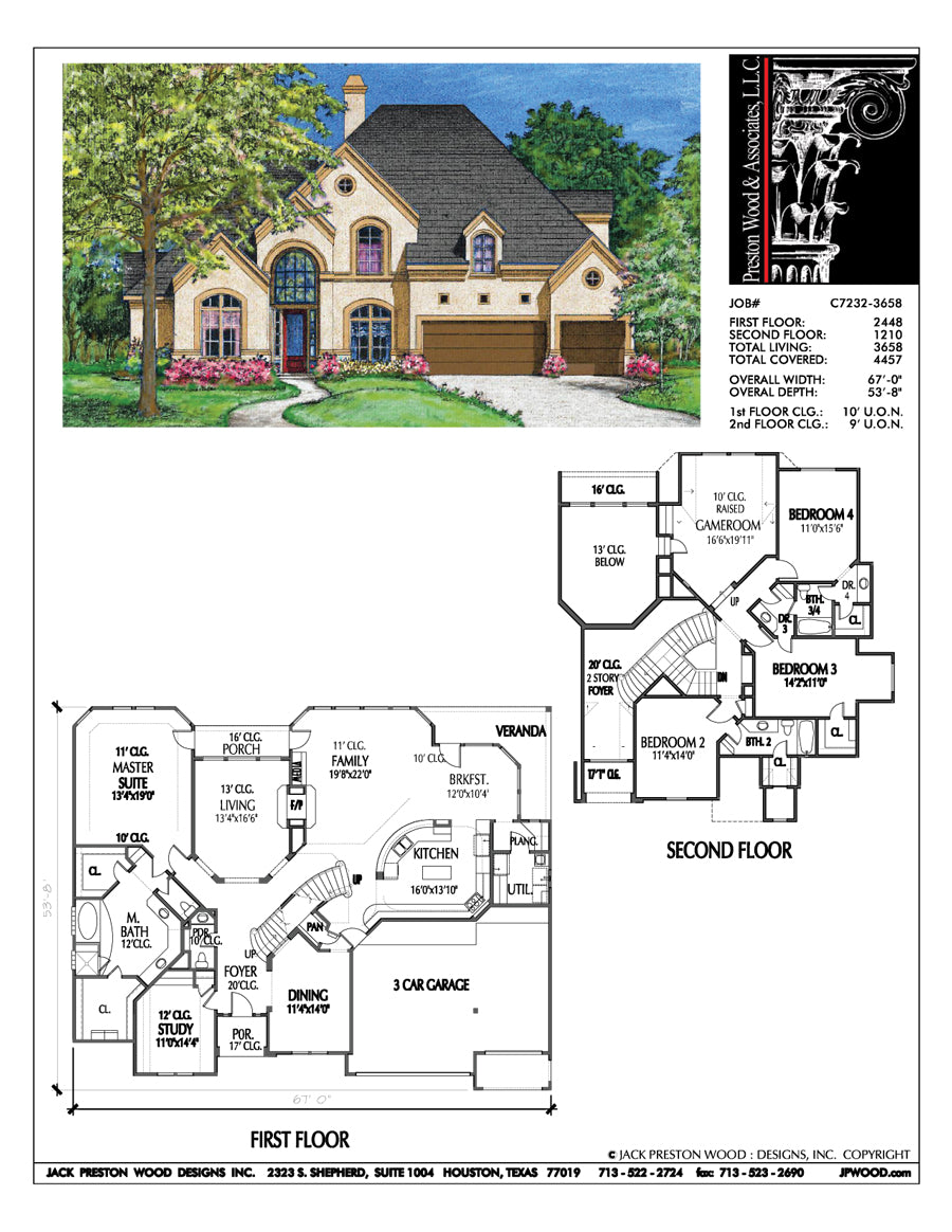 Unique Two Story House Plans, Floor Plans for Luxury Two