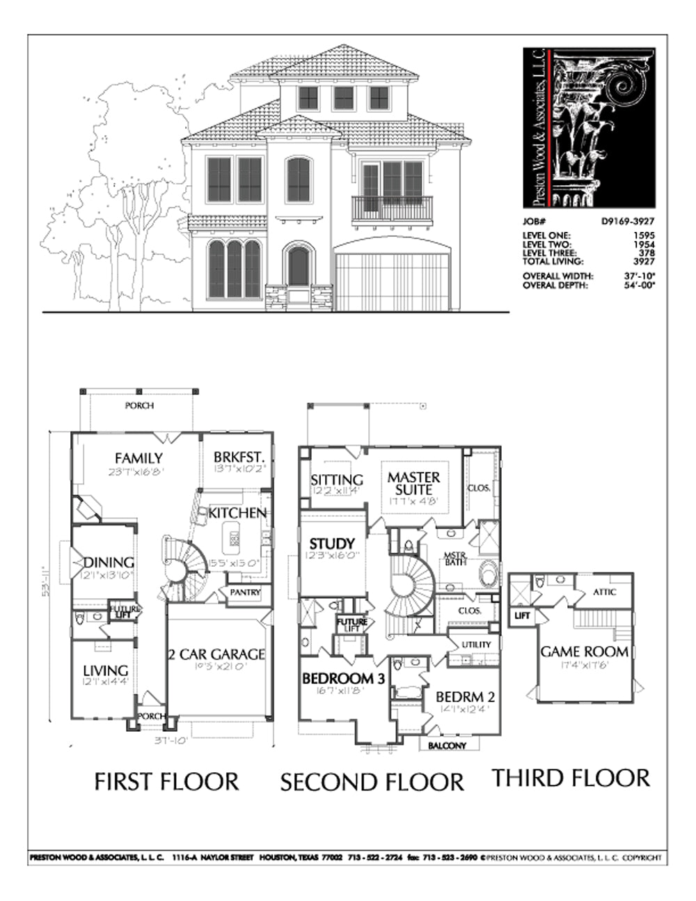 New Floor  Plans  for 3 Story  Homes  Residential  House  Plan  