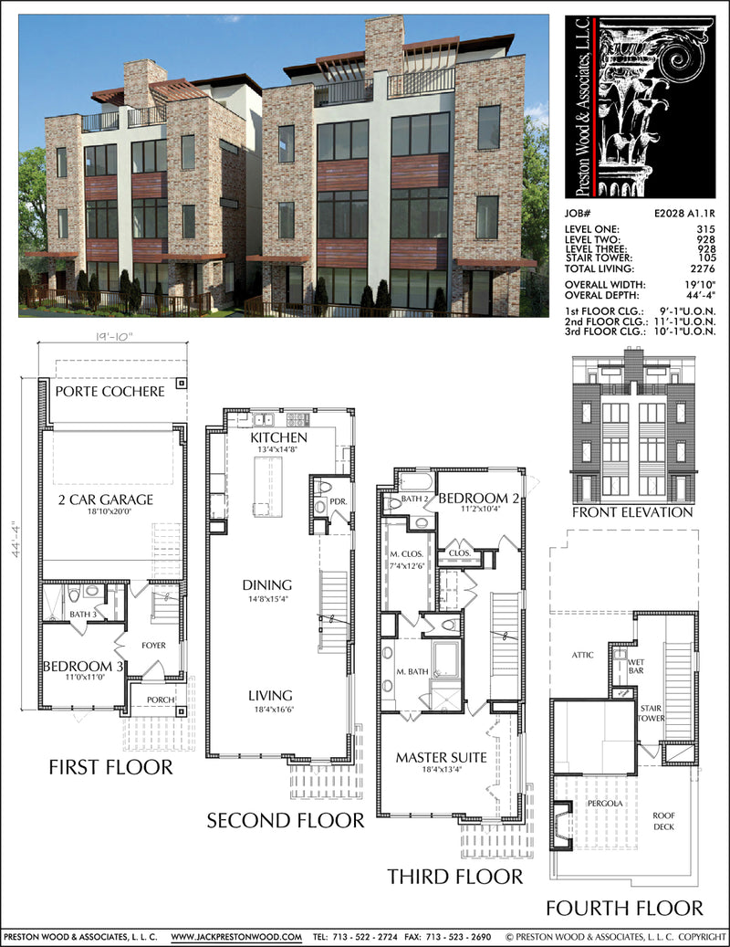 Duplex Townhomes Townhouse Floor Plans Urban Row House 