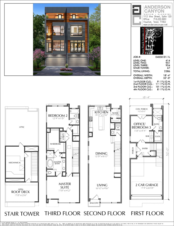 Narrow Townhome Plans Online, Brownstone Style Homes ...
