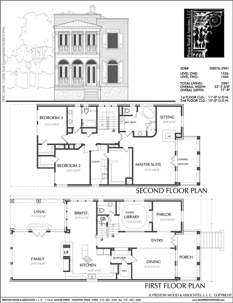 New Two Story Family Home Plans, Custom House Floor Plan