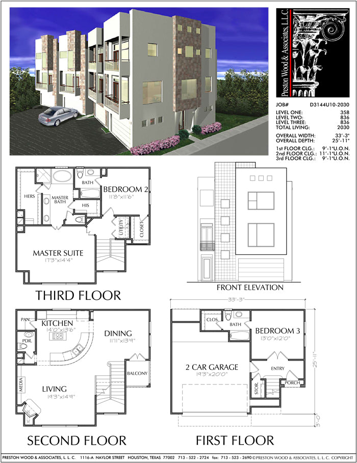 Townhouse, Luxury Townhome Design, Urban Brownstone Development