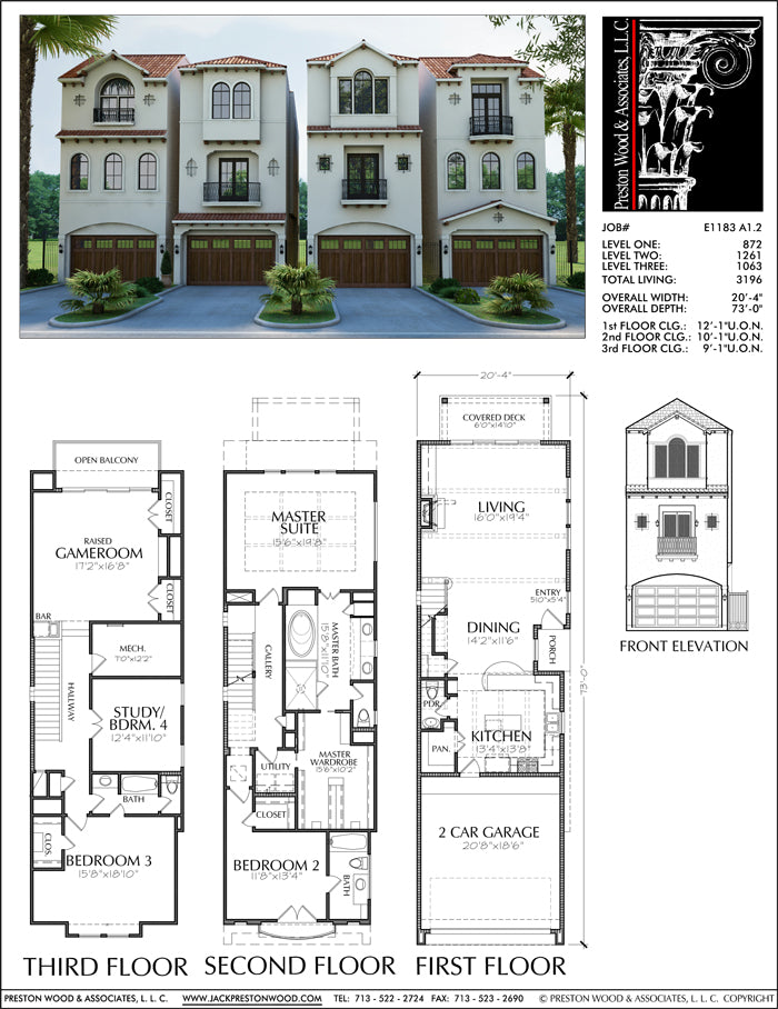 New Townhomes Plans, Townhouse Development Design, Brownstones, Rowhou