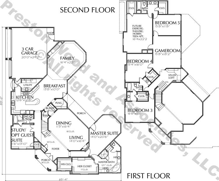 2 story house blueprint