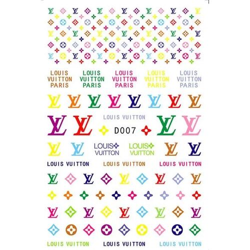 Louis Vuitton Nail Stickers 100+ Styles