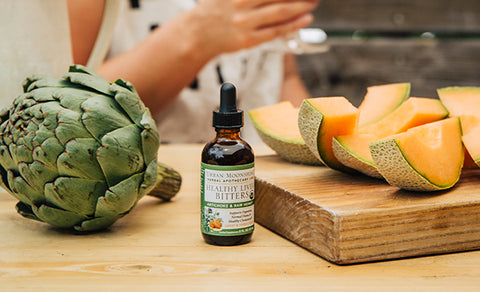 Healthy Liver Bitters with artichoke and melon