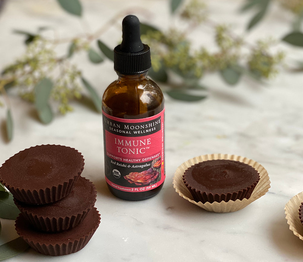 Medicinal Mushroom Almond Butter Cups