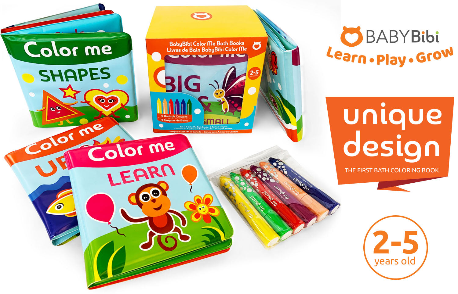 Download New Innovative Colour Me Bath Books Crayons Learn Color In The Ba Babybibi