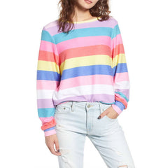 Wildfox Castaway Roadtrip Sweatshirt in Multicolored