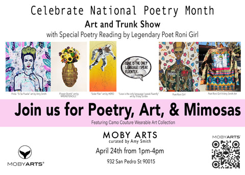 Moby Arts Celebrating Poetry Month