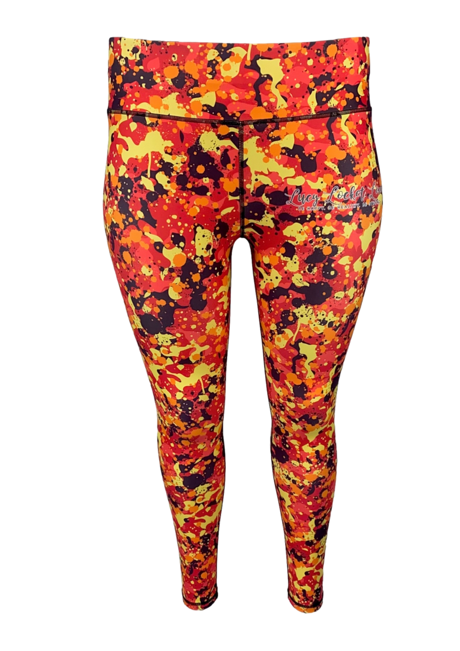 Amber Abstract ACTIVE Leggings