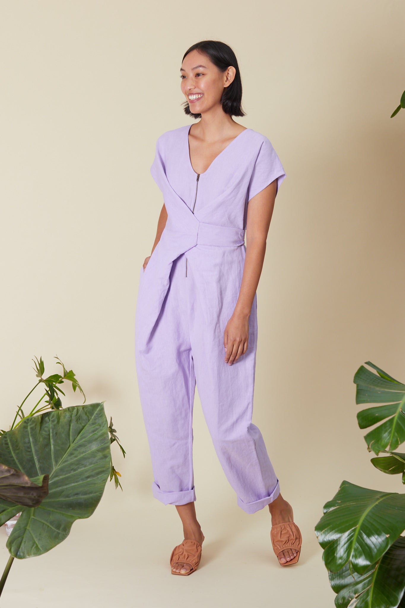 VENUS WRAP JUMPER | LILAC