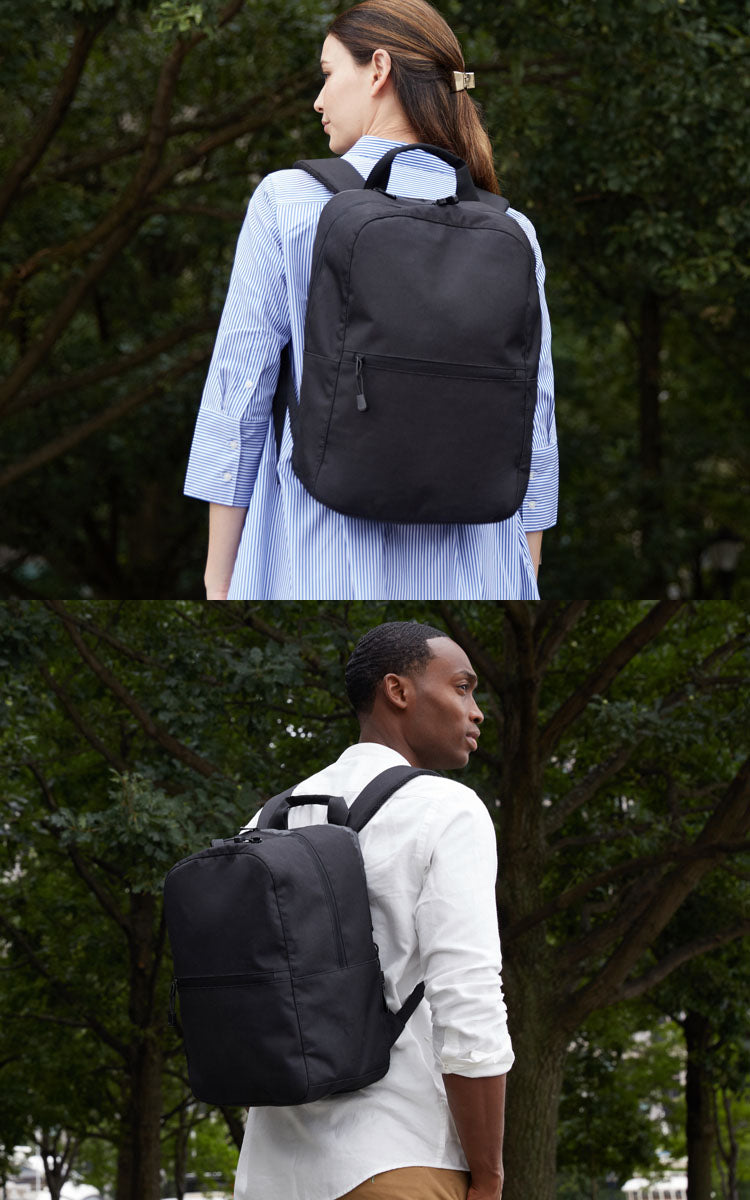 two people with hanover backpacks