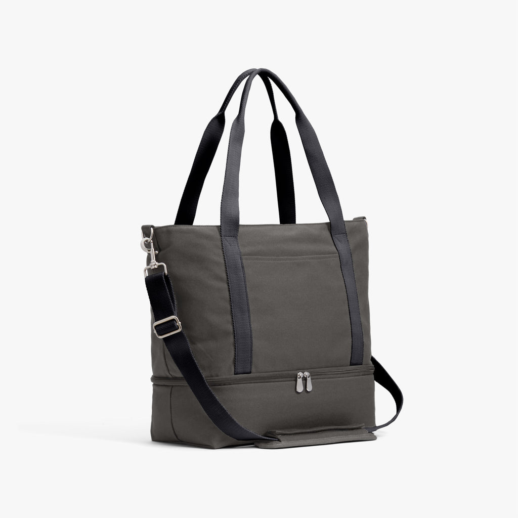Catalina Deluxe Tote - Carry All Bag - Grey Organic Canvas – Lo & Sons