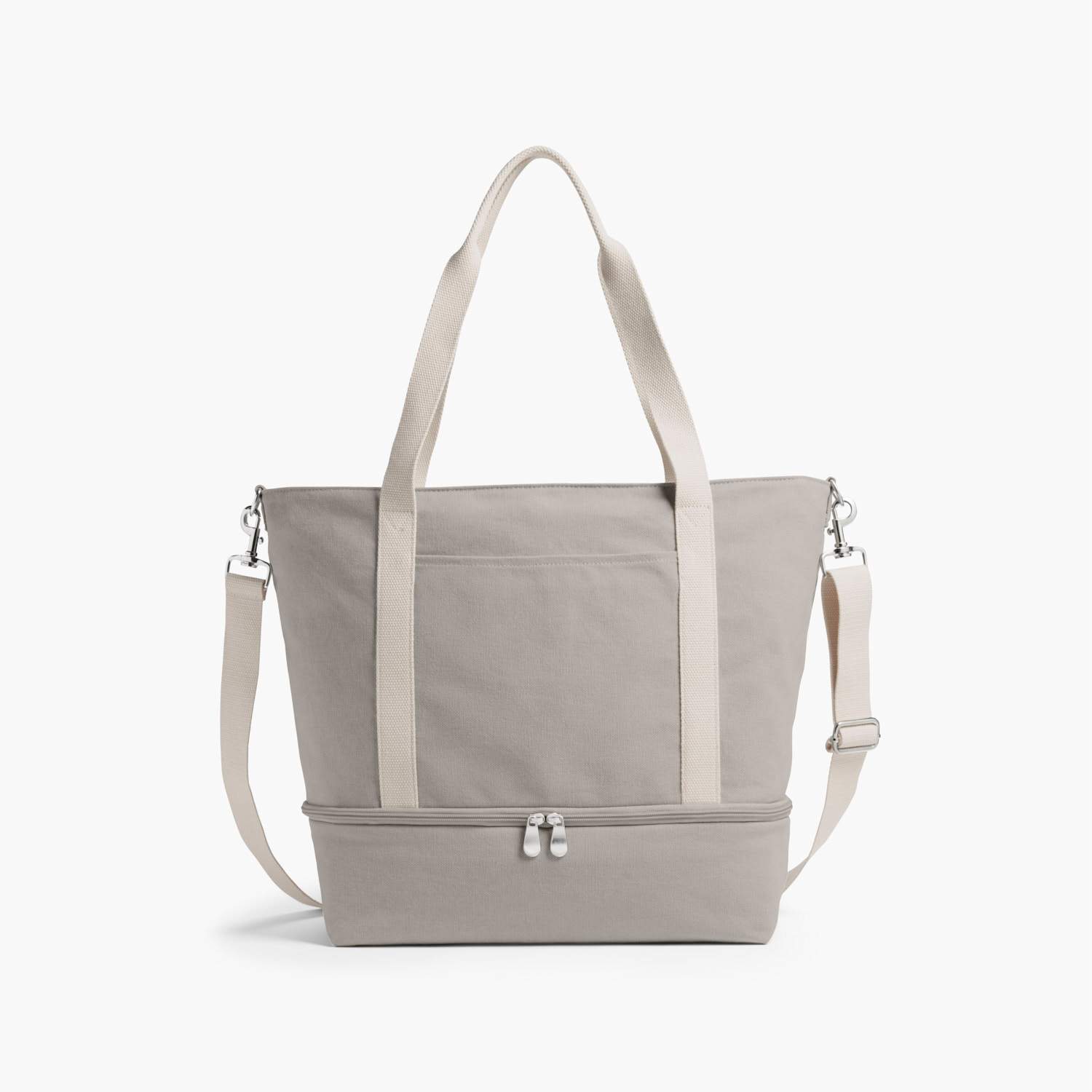 grey canvas bag